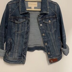 Anthropologie Pilcro and letterpress jean jacket